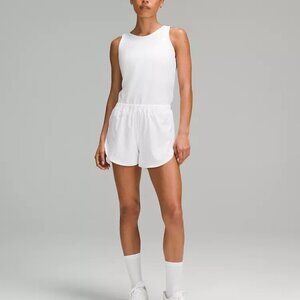 BNWT Lululemon Open-Back Running Romper 3" - size 8 - white
